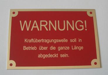 Hinweisschild "Warnung" 100 mm x 70 mm