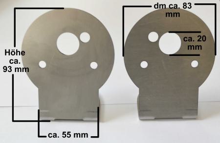 Adapter aus Metall für Anbauleuchten