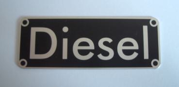 Schild "Diesel" Maße 76 mm x 28 mm