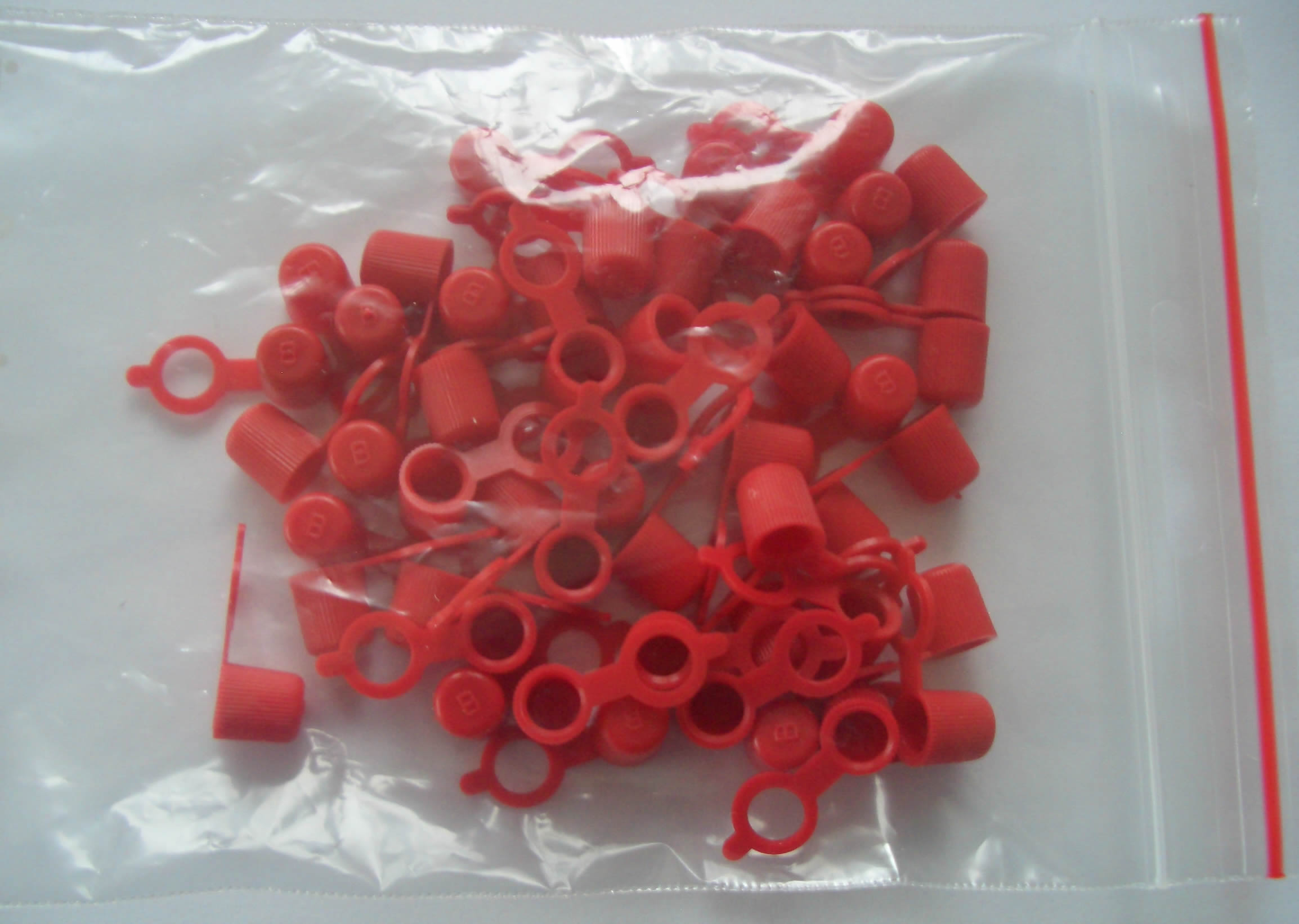 Schutzkappen rot für Kegel-Schmiernippel VPE 100 Stück – Technik-Grund