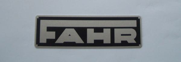 Schild für Fahr 130 mm x 40 mm