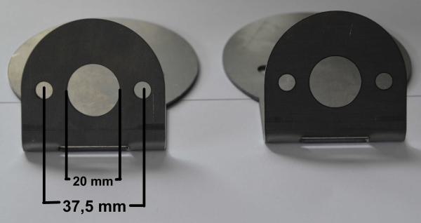 Adapter aus Metall für Anbauleuchten