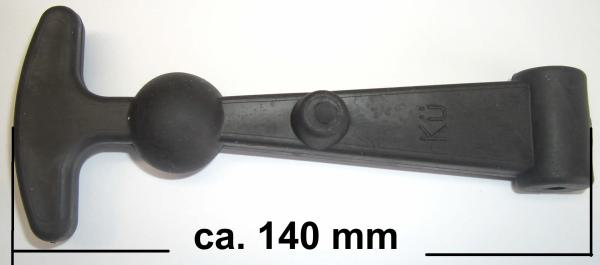 Oldtimer Jehle - Haubenhalter aus Gummi ca. 90 mm lang