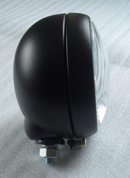 Hauptscheinwerfer Ø 110 mm Glas gewölbt mit schwarzem Ring